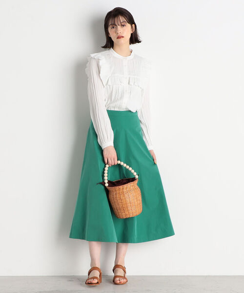 COTTO（コトゥー）の「【COTTO/コット】ビーズハンドルラタンバスケット（かごバッグ・レディース・ブラウン・FREE）」の13枚目の写真