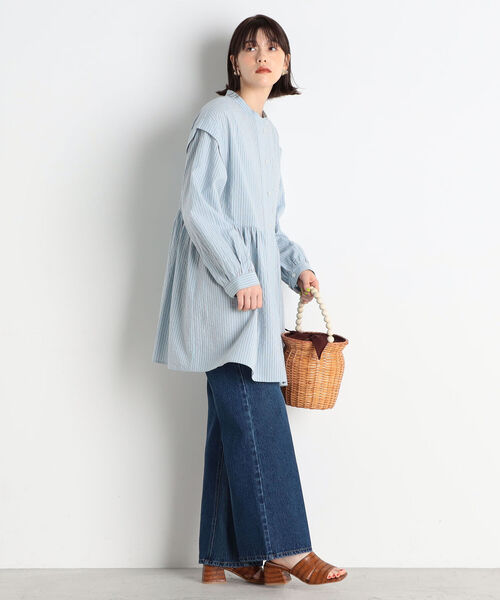 COTTO（コトゥー）の「【COTTO/コット】ビーズハンドルラタンバスケット（かごバッグ・レディース・ブラウン・FREE）」の15枚目の写真