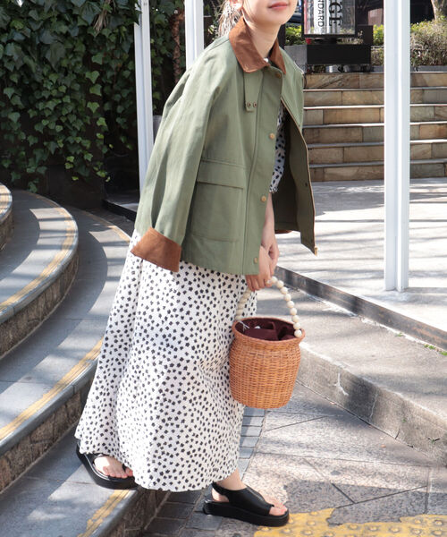 COTTO（コトゥー）の「【COTTO/コット】ビーズハンドルラタンバスケット（かごバッグ・レディース・ブラウン・FREE）」の16枚目の写真