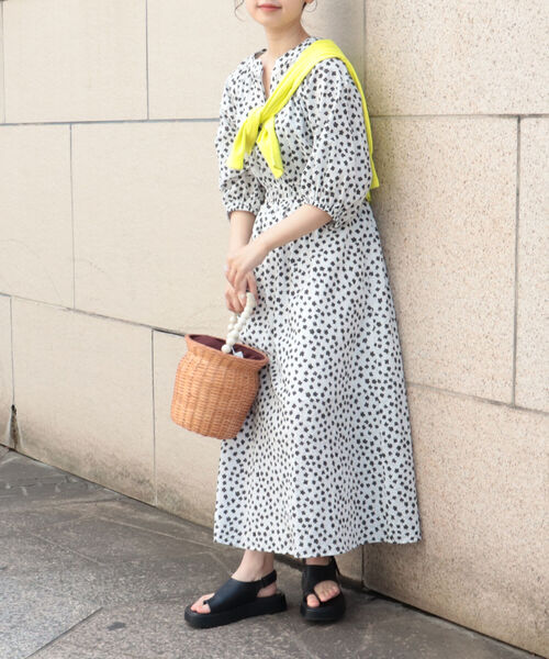 COTTO（コトゥー）の「【COTTO/コット】ビーズハンドルラタンバスケット（かごバッグ・レディース・ブラウン・FREE）」の19枚目の写真