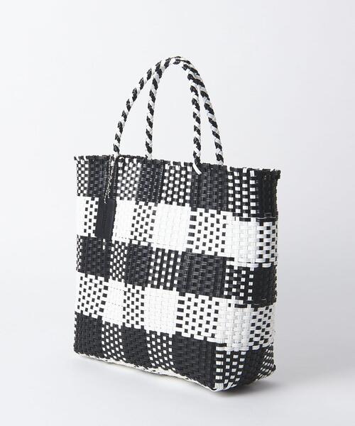 BYメルカドチェックトートバッグ∴