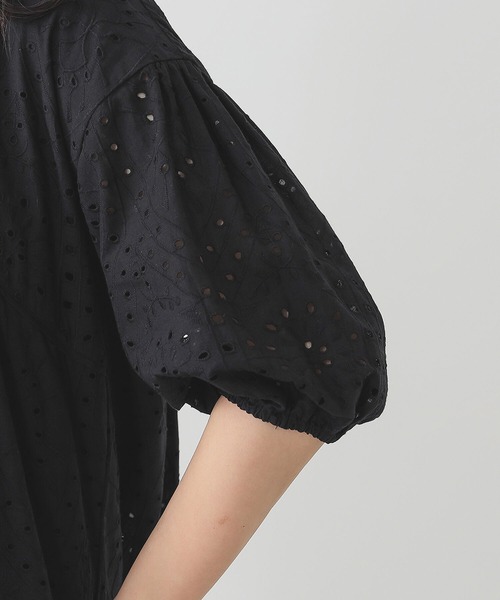 B:MING by BEAMS（ビーミングバイビームス）の「B:MING by BEAMS / カットワーク刺繍 ワンピース 22SS（ワンピース・レディース・ブラック/オフホワイト・SMALL/MEDIUM）」の13枚目の写真