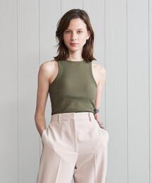 ＜H＞COTTON RIB AMERICAN SLEEVE TANK TOP 22SS/タンクトップ
