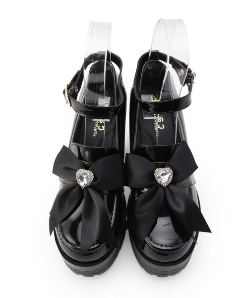 cs T&P（シーエスティーアンドピー）の「【残りわずか】キラキラリボン付き厚底パンプス（パンプス・レディース・ブラック系1/ダークブラウン系1/ワイン系3・S/M/L/LL）」の7枚目の写真
