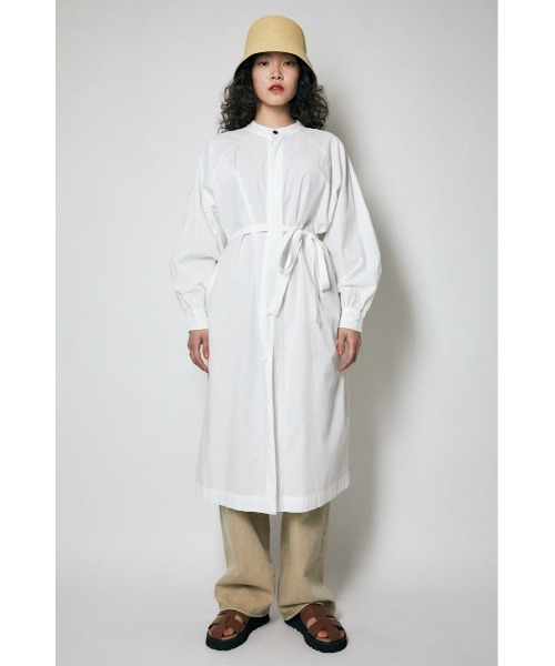 MOUSSY(マウジー)の「SURGICAL SHIRT ドレス(シャツワンピース・レディース・カーキ/オフホワイト/ライトブルー・FREE)」の4枚目の写真