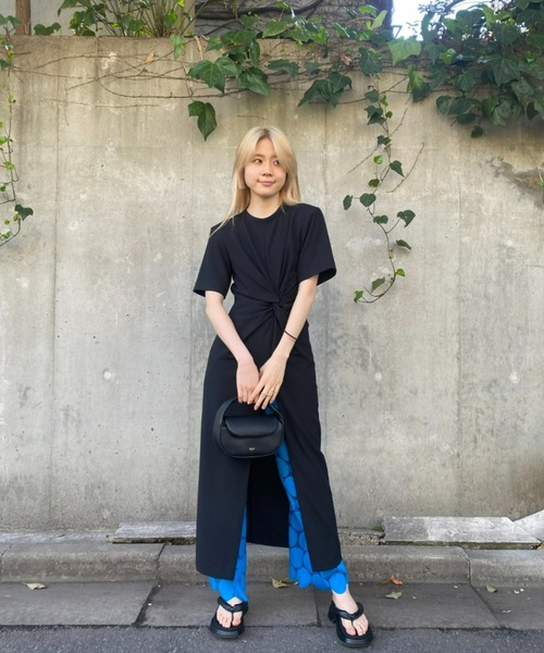 Twisted Dress ワンピース Ciel Le ワンピース Bleu ルシェルブルー のファッション Le Ciel 新品開封