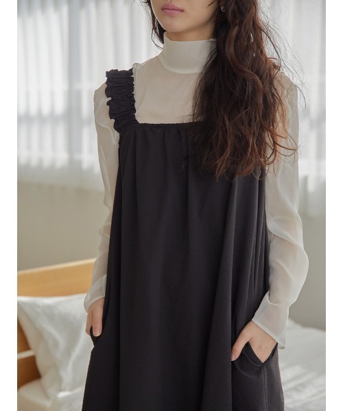 Ayla(アイラ)の「sheer tops(Tシャツ/カットソー・レディース・ベージュ/アイボリー・FREE)」の2枚目の写真