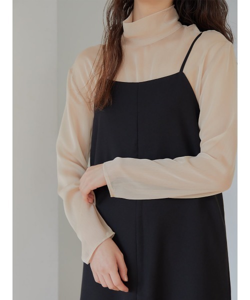 Ayla(アイラ)の「sheer tops(Tシャツ/カットソー・レディース・ベージュ/アイボリー・FREE)」の4枚目の写真