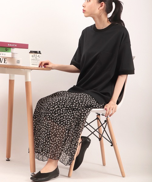 Chiaro(キアロ)の「CHIARO DRYMASTER UVカット 吸汗速乾 ユニセックス ドライオーバーサイズ Tシャツ 男女兼用(Tシャツ/カットソー・メンズ・ブラック/グレー/オフホワイト/ベージュ・S/M)」の14枚目の写真