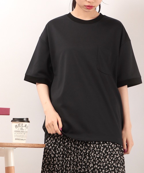 Chiaro(キアロ)の「CHIARO DRYMASTER UVカット 吸汗速乾 ユニセックス ドライオーバーサイズ Tシャツ 男女兼用(Tシャツ/カットソー・メンズ・ブラック/グレー/オフホワイト/ベージュ・S/M)」の12枚目の写真