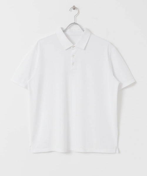 URBAN RESEARCH ROSSO MEN(アーバンリサーチロッソメン)の「『XLサイズあり』ハイパフォーマンス鹿の子ポロシャツ(ポロシャツ・メンズ・ブラック/ホワイト/ブルー系その他/レッド/ネイビー/グレー/カーキ・SMALL/MEDIUM/X-LARGE/LARGE)」の8枚目の写真