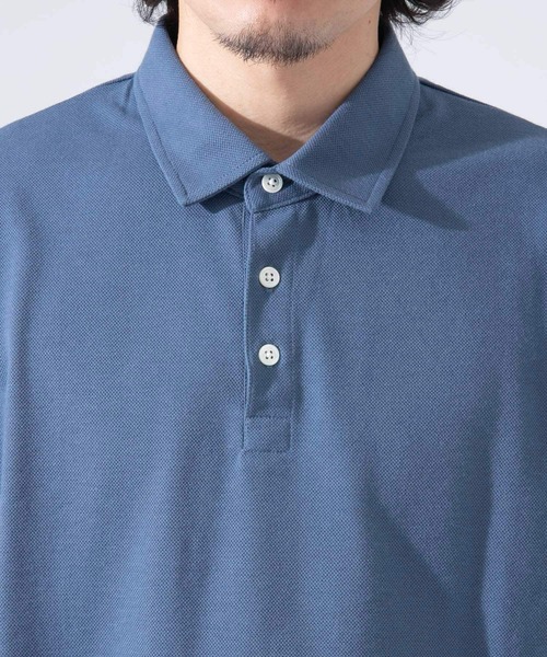 URBAN RESEARCH ROSSO MEN(アーバンリサーチロッソメン)の「『XLサイズあり』ハイパフォーマンス鹿の子ポロシャツ(ポロシャツ・メンズ・ブラック/ホワイト/ブルー系その他/レッド/ネイビー/グレー/カーキ・SMALL/MEDIUM/X-LARGE/LARGE)」の13枚目の写真