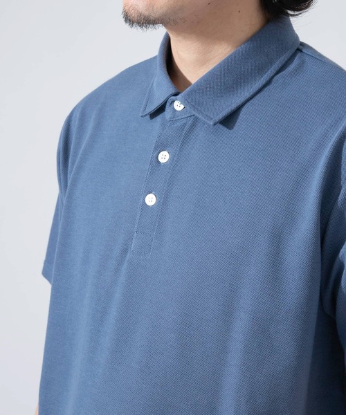 URBAN RESEARCH ROSSO MEN(アーバンリサーチロッソメン)の「『XLサイズあり』ハイパフォーマンス鹿の子ポロシャツ(ポロシャツ・メンズ・ブラック/ホワイト/ブルー系その他/レッド/ネイビー/グレー/カーキ・SMALL/MEDIUM/X-LARGE/LARGE)」の14枚目の写真