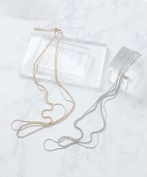 le.coeur blanc | ミックスチェーン2連ネックレス(ネックレス)