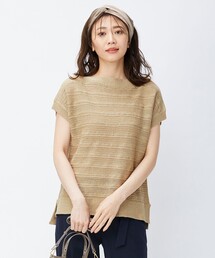 【洗える】ヘンプレイヤード ニット