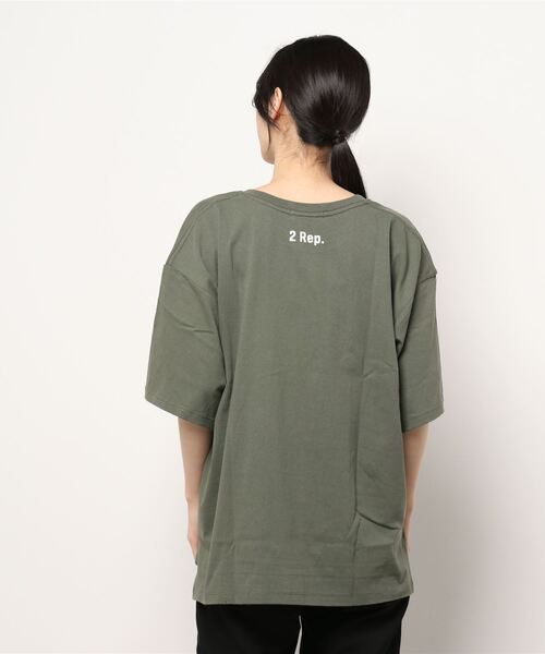 ALL ORDINARIES（オールオーディナリーズ）の「ARMEE FRANCAISEオーバーTシャツ（Tシャツ/カットソー・レディース・ホワイト/ブラック/ストーン/アーミー・XS/M）」の18枚目の写真