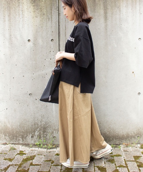 ALL ORDINARIES（オールオーディナリーズ）の「ARMEE FRANCAISEオーバーTシャツ（Tシャツ/カットソー・レディース・ホワイト/ブラック/ストーン/アーミー・XS/M）」の10枚目の写真