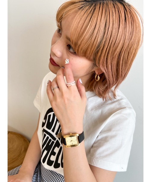 JUMELLE(ジュメロ)の「セットクリアリング(リング・レディース・ベージュ/グリーン・FREE)」の10枚目の写真
