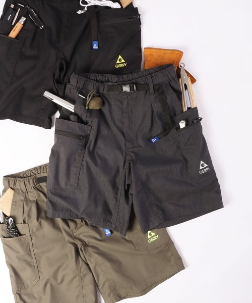 GERRY（ジェリー）の「GERRY TCウェザー キャンプ ガーデニング ギア クライミング カーゴ ショートパンツ（カーゴパンツ・メンズ・ブラック/モカ/ライトカーキ/グリーン系カモフラージュ/杢グレー・LL/M/L/S）」の3枚目の写真
