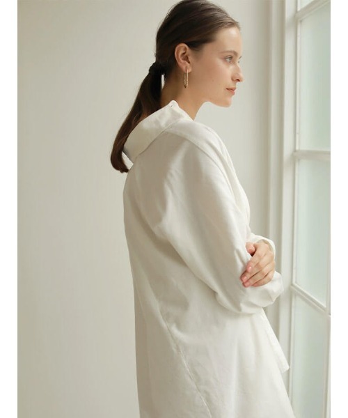 ACYM（アシーム）の「Relaxy back long シャツ（シャツ/ブラウス・レディース・ホワイト/ブラック/ベージュ・FREE）」の16枚目の写真