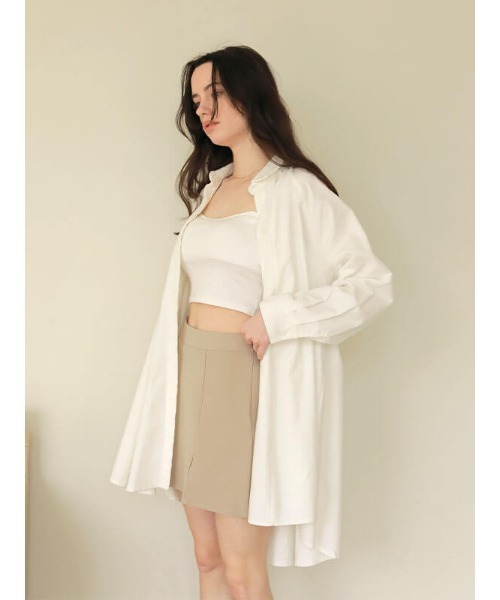 ACYM（アシーム）の「Relaxy back long シャツ（シャツ/ブラウス・レディース・ホワイト/ブラック/ベージュ・FREE）」の17枚目の写真