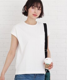 Cutie Blonde | 【S-L】フレンチ袖ポケットTシャツ(Tシャツ/カットソー)