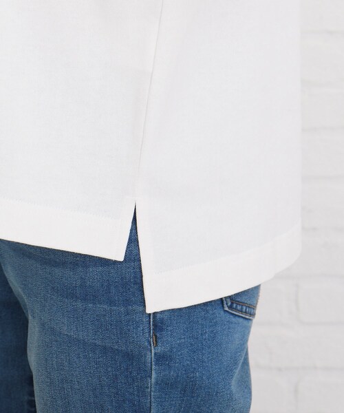 Cutie Blonde（キューティーブロンド）の「◆【S-L】フレンチ袖ポケットTシャツ（Tシャツ/カットソー・レディース・ブルー/オフホワイト/グレー系その他/ダークオレンジ・03/02/01）」の10枚目の写真