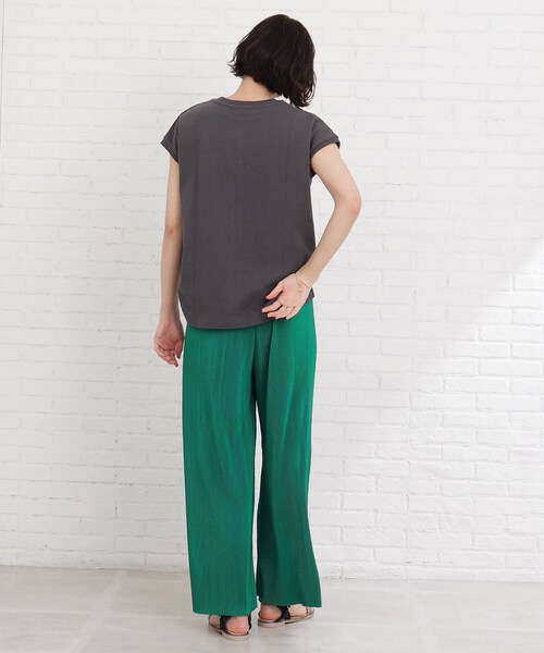 Cutie Blonde（キューティーブロンド）の「◆【S-L】フレンチ袖ポケットTシャツ（Tシャツ/カットソー・レディース・ブルー/オフホワイト/グレー系その他/ダークオレンジ・03/02/01）」の16枚目の写真