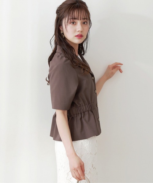 PROPORTION BODY DRESSING（プロポーションボディドレッシング）の「ワークシャツジャケット / 1212150401（テーラードジャケット・レディース・オレンジ/ベージュ/ブラウン・SMALL/MEDIUM）」の10枚目の写真