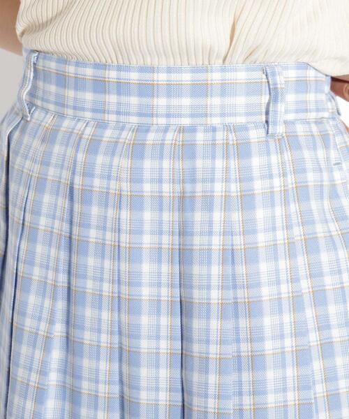 PINK-latte（ピンクラテ）の「◆チェックプリーツスカート（スカート・キッズ・ベージュ系その他4/グレー系1/ダークグリーン系1/ブルー系6・15 /14/16）」の10枚目の写真