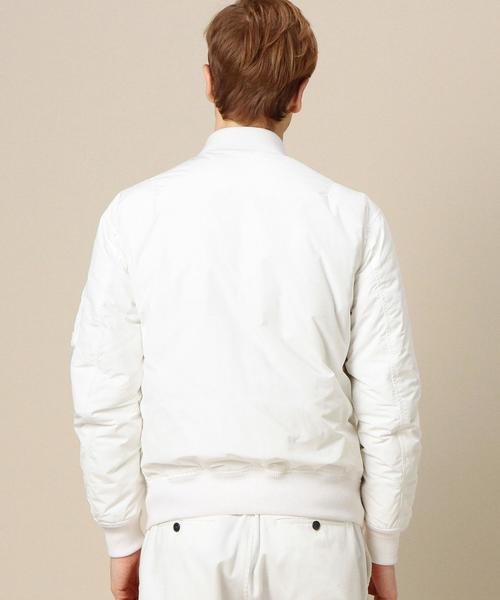 BEAUTY&YOUTH UNITED ARROWS（ビューティーアンドユースユナイテッドアローズ）の「BY ピーチメモリー ダウン MA-1◆（MA-1・メンズ・ホワイト/ブラック/ネイビー・SMALL/X-LARGE/MEDIUM/LARGE）」の4枚目の写真