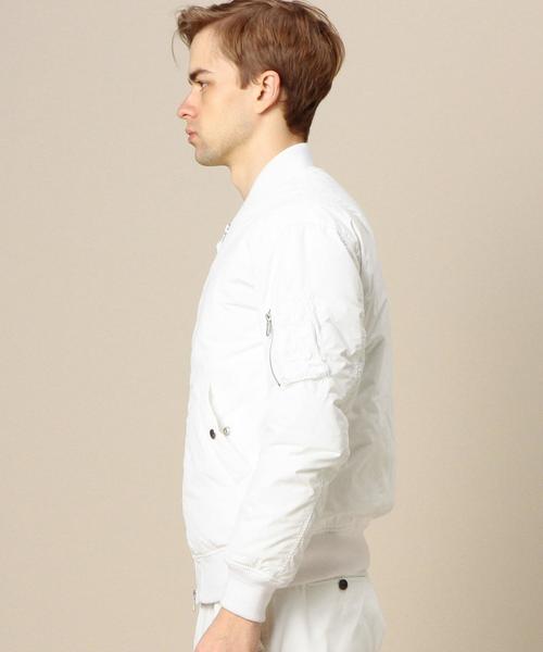 BEAUTY&YOUTH UNITED ARROWS（ビューティーアンドユースユナイテッドアローズ）の「BY ピーチメモリー ダウン MA-1◆（MA-1・メンズ・ホワイト/ブラック/ネイビー・SMALL/X-LARGE/MEDIUM/LARGE）」の6枚目の写真