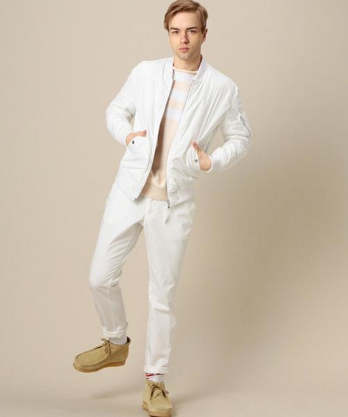 BEAUTY&YOUTH UNITED ARROWS（ビューティーアンドユースユナイテッドアローズ）の「BY ピーチメモリー ダウン MA-1◆（MA-1・メンズ・ホワイト/ブラック/ネイビー・SMALL/X-LARGE/MEDIUM/LARGE）」の7枚目の写真