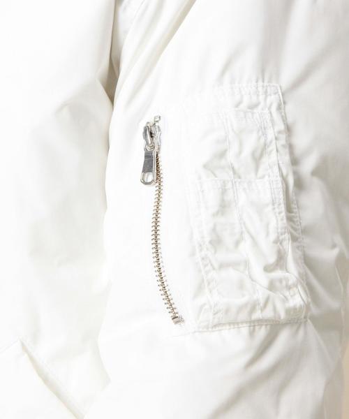 BEAUTY&YOUTH UNITED ARROWS（ビューティーアンドユースユナイテッドアローズ）の「BY ピーチメモリー ダウン MA-1◆（MA-1・メンズ・ホワイト/ブラック/ネイビー・SMALL/X-LARGE/MEDIUM/LARGE）」の17枚目の写真