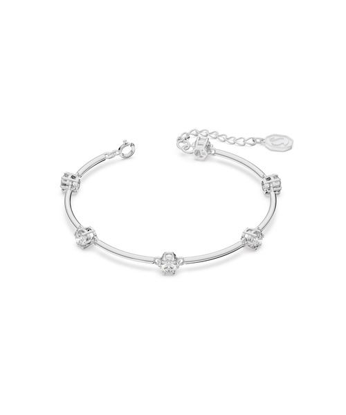 SWAROVSKI(スワロフスキー)の「【公式】【スワロフスキー】Constella バングル, ラウンドカット, ホワイト, ロジウム・プレーティング(ブレスレット・レディース・ホワイト・M)」の2枚目の写真