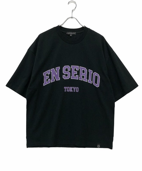 En serio TOKYO(エンソリオトーキョー)の「アーチロゴ ビッグシルエット TEE(Tシャツ/カットソー・メンズ・ホワイト/ブラック/グリーン・LL/M/L)」の13枚目の写真