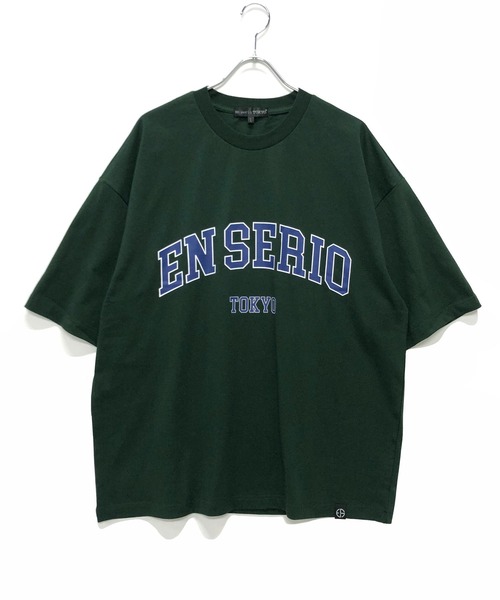 En serio TOKYO(エンソリオトーキョー)の「アーチロゴ ビッグシルエット TEE(Tシャツ/カットソー・メンズ・ホワイト/ブラック/グリーン・LL/M/L)」の14枚目の写真