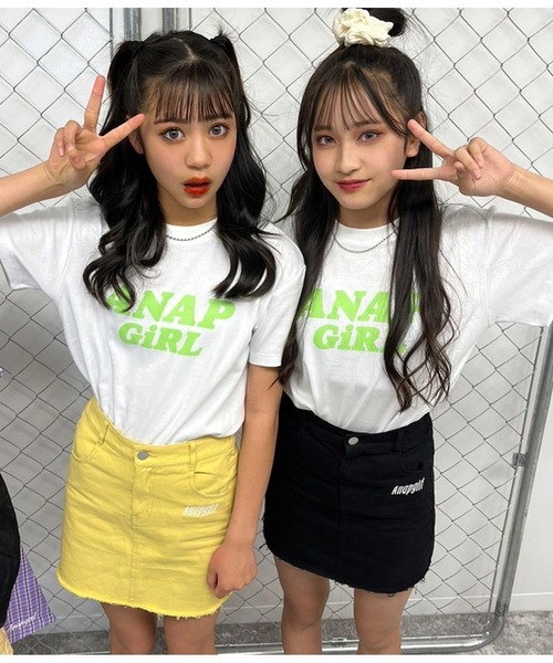 セール Anniversary ロゴtシャツ Tシャツ カットソー Anap Girl アナップガール のファッション通販 Zozotown
