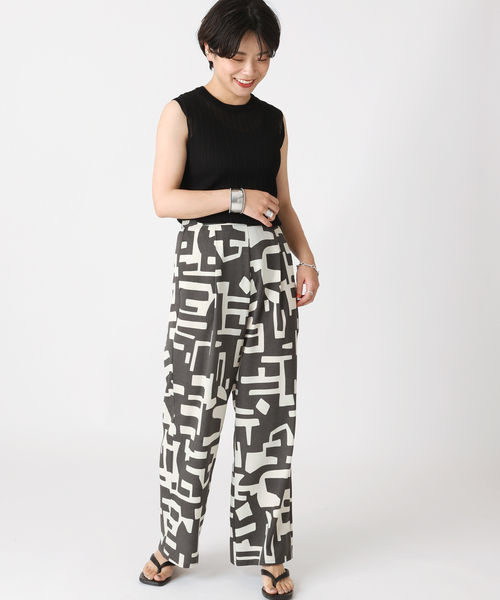 B.C STOCK(ベーセーストック)の「シースルーニットリブトップス(ニット/セーター・レディース・ブラック/アイボリー/グリーン・FREE)」の4枚目の写真