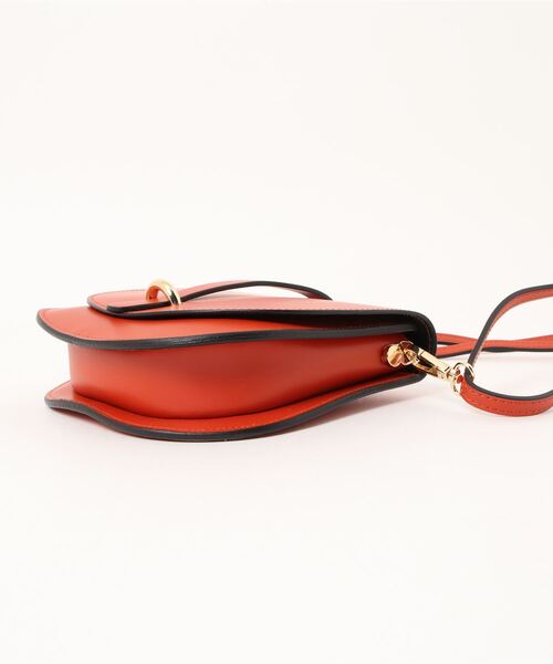 NOMBRE IMPAIR(ノンブルアンペール)の「【Marant】レザーミニポシェット(ショルダーバッグ・レディース・グレー/イエロー/オレンジ/グリーン/ブラック・FREE)」の9枚目の写真
