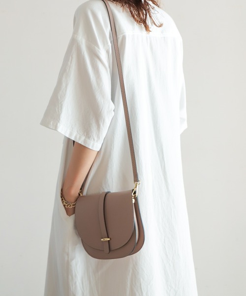 NOMBRE IMPAIR(ノンブルアンペール)の「【Marant】レザーミニポシェット(ショルダーバッグ・レディース・グレー/イエロー/オレンジ/グリーン/ブラック・FREE)」の3枚目の写真