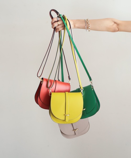 NOMBRE IMPAIR(ノンブルアンペール)の「【Marant】レザーミニポシェット(ショルダーバッグ・レディース・グレー/イエロー/オレンジ/グリーン/ブラック・FREE)」の19枚目の写真