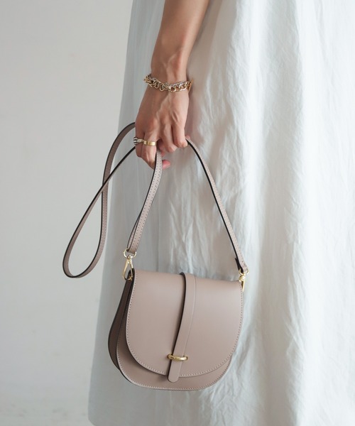 NOMBRE IMPAIR(ノンブルアンペール)の「【Marant】レザーミニポシェット(ショルダーバッグ・レディース・グレー/イエロー/オレンジ/グリーン/ブラック・FREE)」の21枚目の写真