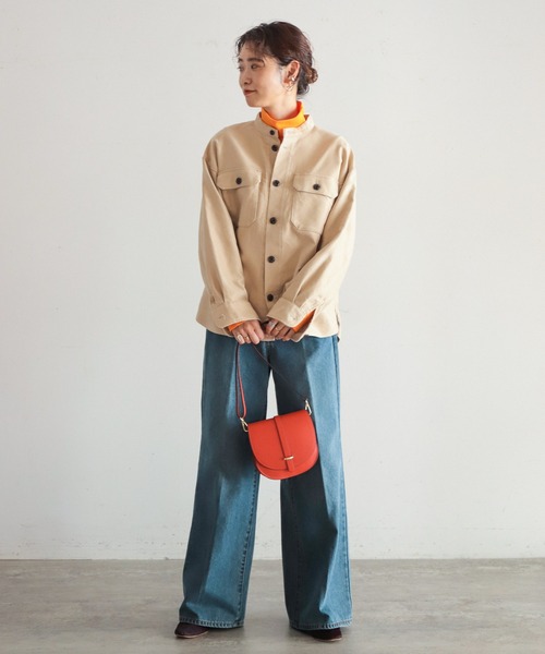 NOMBRE IMPAIR(ノンブルアンペール)の「【Marant】レザーミニポシェット(ショルダーバッグ・レディース・グレー/イエロー/オレンジ/グリーン/ブラック・FREE)」の20枚目の写真