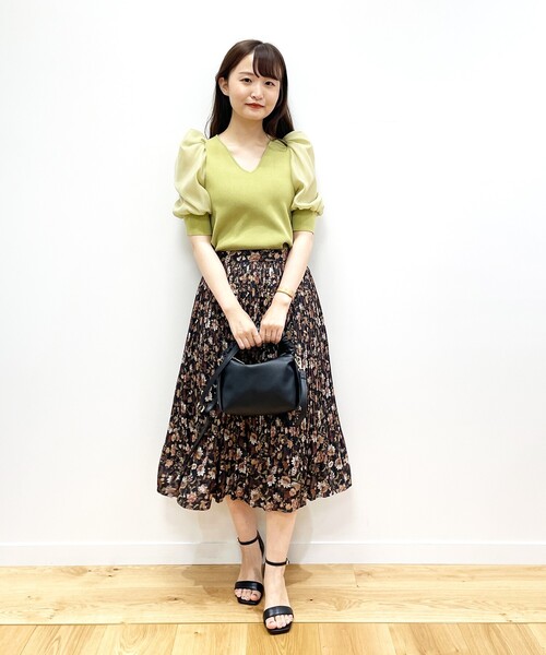 index（インデックス）の「◆ギャザーワンハンドルミニショルダー（ショルダーバッグ・レディース・ブラック/パープル/オフホワイト・00）」の10枚目の写真