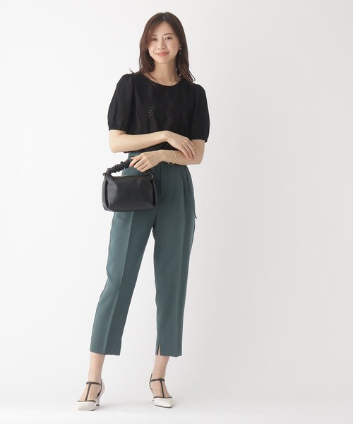 index（インデックス）の「◆ギャザーワンハンドルミニショルダー（ショルダーバッグ・レディース・ブラック/パープル/オフホワイト・00）」の18枚目の写真