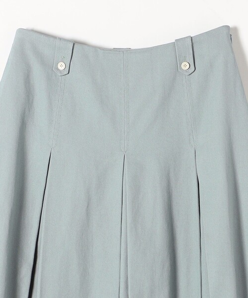 SHIPS any（シップス エニィ）の「SHIPS any:〈ウォッシャブル〉モールスキン ボックス タック スカート◇（スカート・レディース・ライトブルー/ネイビー/オレンジ・ONE SIZE）」の5枚目の写真