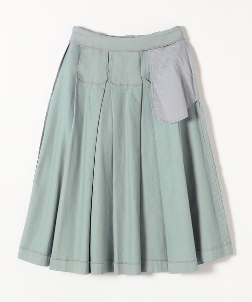 SHIPS any（シップス エニィ）の「SHIPS any:〈ウォッシャブル〉モールスキン ボックス タック スカート◇（スカート・レディース・ライトブルー/ネイビー/オレンジ・ONE SIZE）」の11枚目の写真