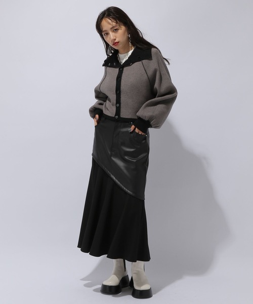 HARE（ハレ）の「フェイクレザーキリカエスカート(HARE