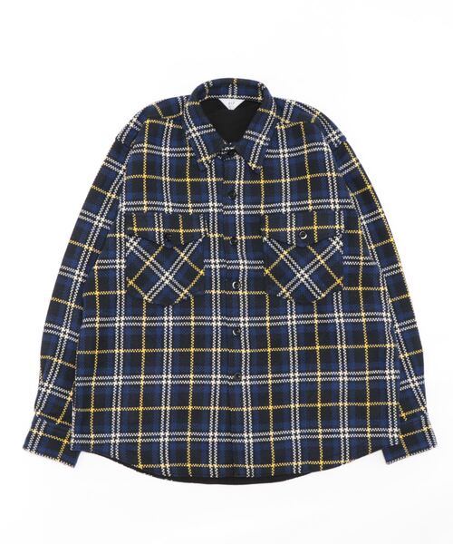 417 EDIFICE(フォーワンセブンエディフィス)の「【Brit】C.P.Oシャツブルゾン(シャツ/ブラウス・メンズ・チャコールグレー/ブラウン/レッド/ブルー/グリーン/ブルー系その他・MEDIUM/LARGE)」の5枚目の写真